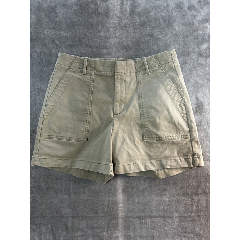 Banana Republic Khaki Sz 2 Preppy Coastal Minimalist Stretch Chino Shorts